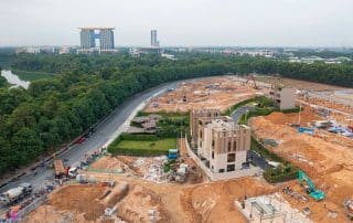 Khu đất xây dựng phân khu The Orchard thuộc dự án Sycamore tại Thành phố mới Bình Dương.
