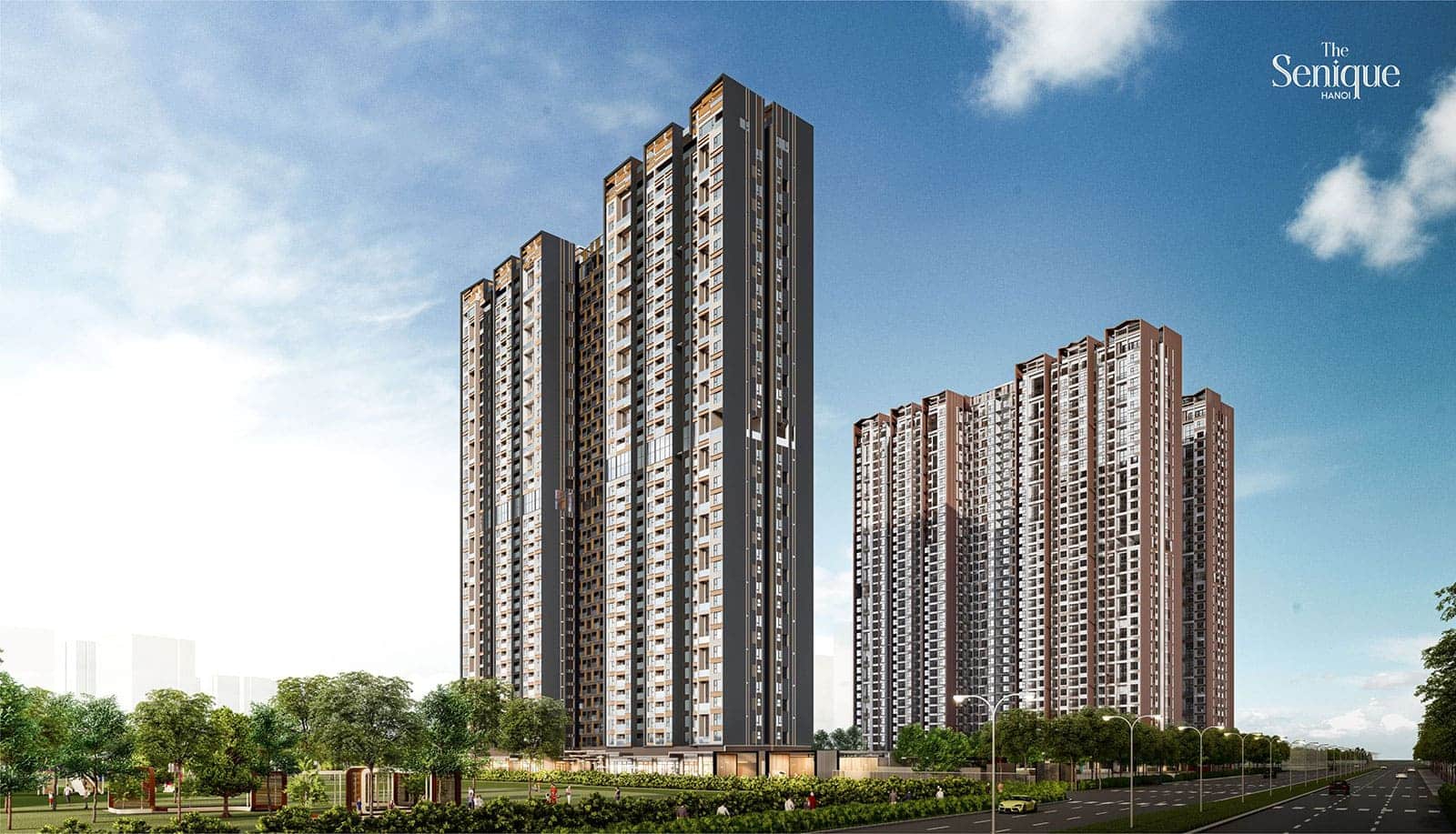 Phối cảnh của The Senique Hanoi, dự án nhà ở cao cấp của CLD tọa lạc tại phía Đông Thủ đô với tổng giá trị phát triển đạt trên 600 triệu đô la Singapore (tương đương 10,8 nghìn tỷ đồng).
