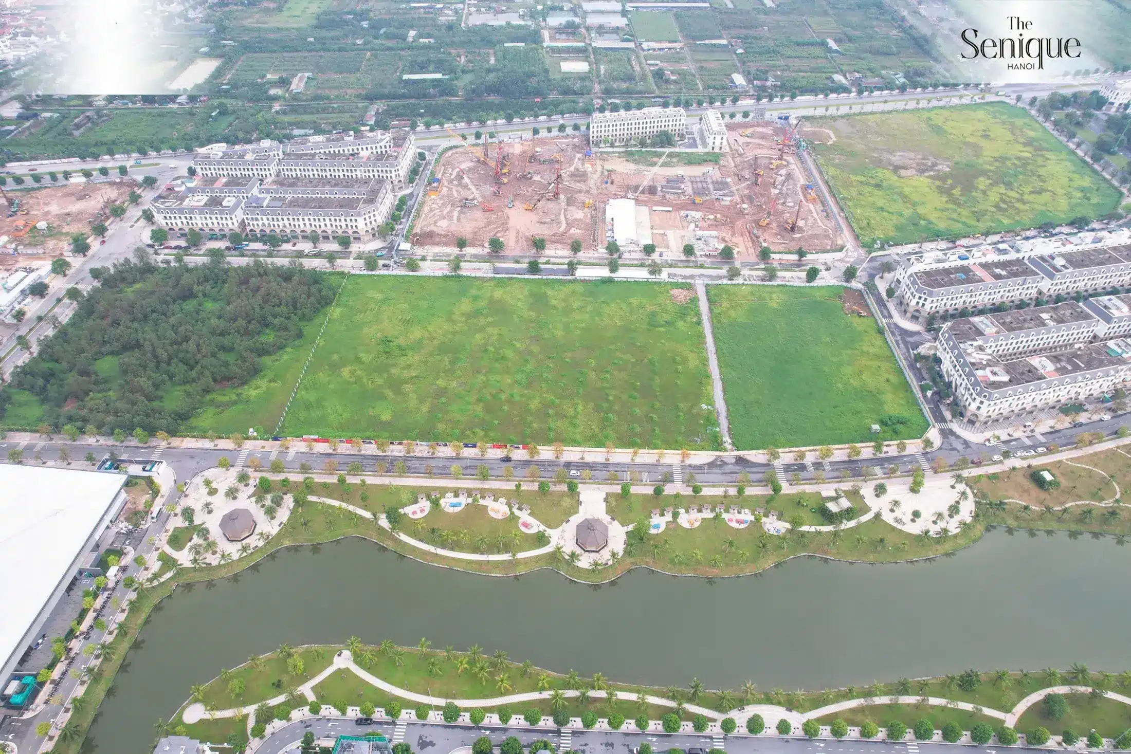 Tiến độ xây dựng dự án The Senique Hanoi vào tháng 10 năm 2024
