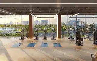Không gian sống đẳng cấp tại The Matrix One Premium với phòng tập gym sang trọng và hiện đại.