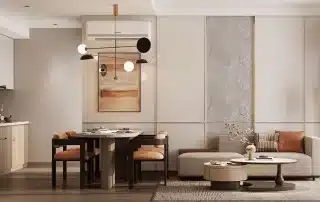 Không gian sống hiện đại tại Masteri Rivera Đà Nẵng, nơi hội tụ vẻ đẹp nguyên bản và chuẩn mực quốc tế.