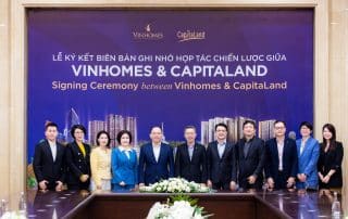 Lễ ký kết hợp tác chiến lược giữa Vinhomes và CapitaLand phát triển dự án The Fullton - CapitaLand.