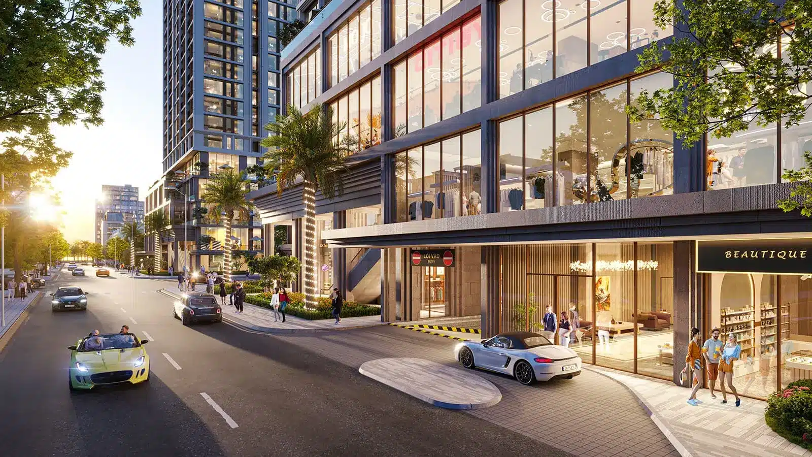 Phối cảnh mặt tiền Sun Costa Residences Đà Nẵng – Khu căn hộ cao cấp trung tâm thành phố.