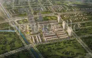 Toàn cảnh dự án Spring Ville tại Huyện Nhơn Trạch, nơi mang lại cuộc sống tiện nghi và hòa quyện với thiên nhiên.