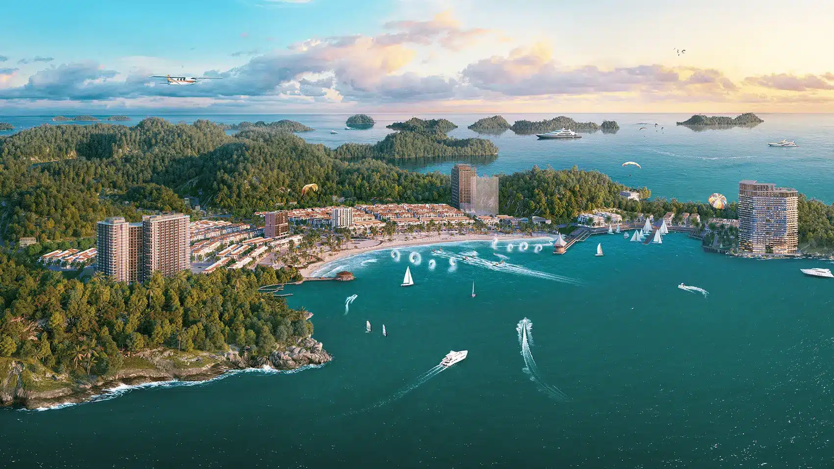 “Toàn cảnh dự án Xanh Island Cát Bà với vị trí đắc địa và các tiện ích đẳng cấp quốc tế.”